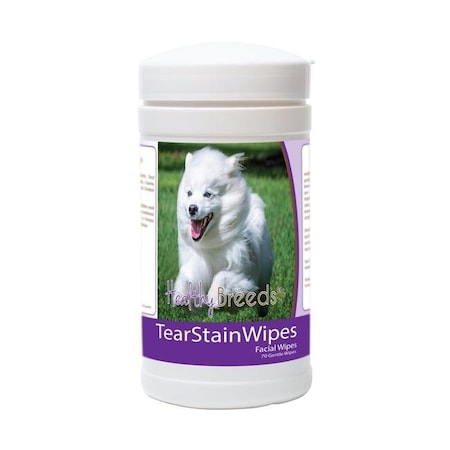 Healthy Breeds Healthy Breeds 840235175452 American Eskimo Dog Tear Stain Wipes - 70 Count 840235175452